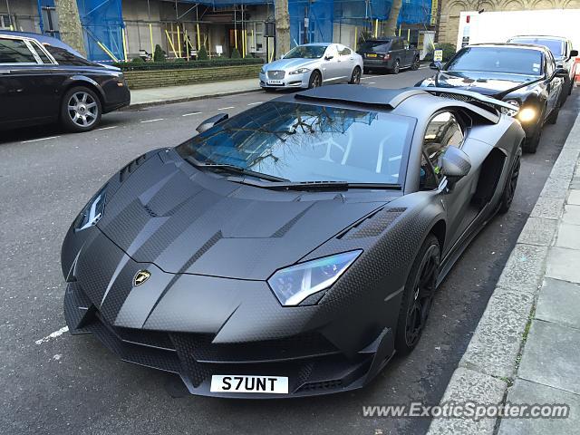 Lamborghini Aventador spotted in London, United Kingdom