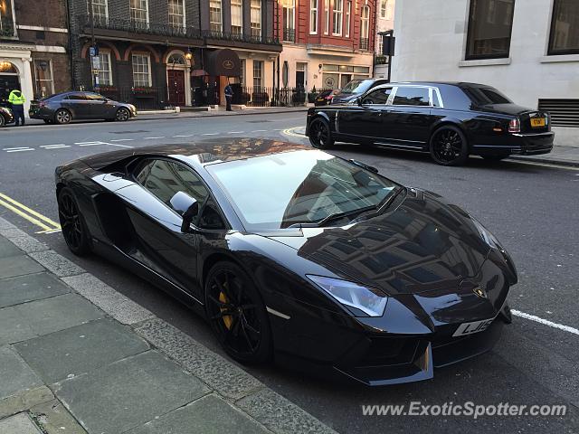 Lamborghini Aventador spotted in London, United Kingdom