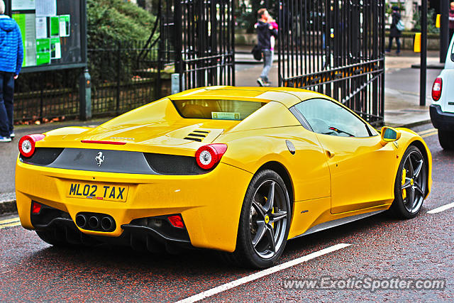 Ferrari 458 Italia spotted in London, United Kingdom