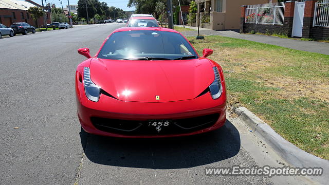 Ferrari 458 Italia spotted in Melbourne, Australia