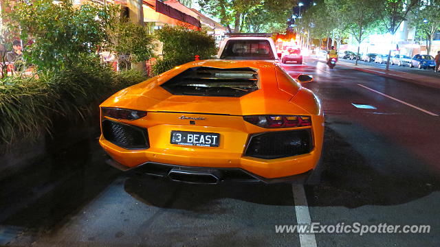 Lamborghini Aventador spotted in Melbourne, Australia