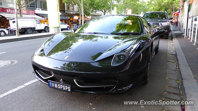 Ferrari 458 Italia spotted in Melbourne, Australia