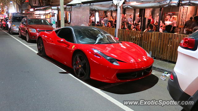 Ferrari 458 Italia spotted in Melbourne, Australia