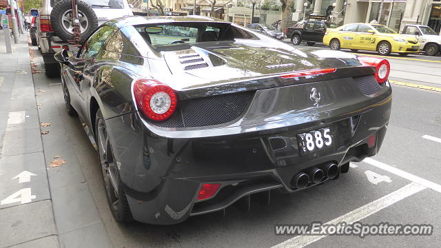 Ferrari 458 Italia spotted in Melbourne, Australia