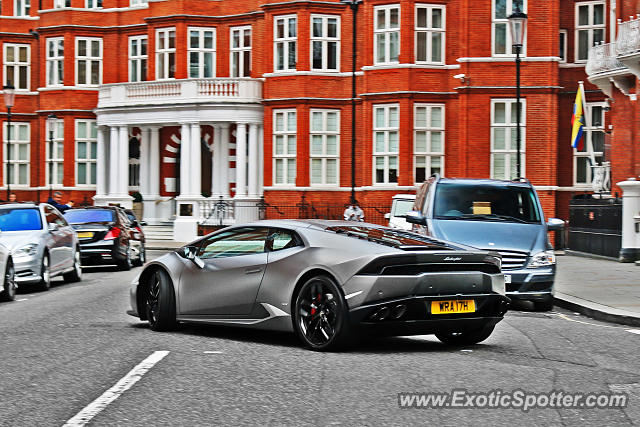 Lamborghini Huracan spotted in London, United Kingdom