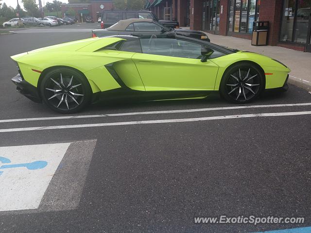 Lamborghini Aventador spotted in Bordentown, New Jersey