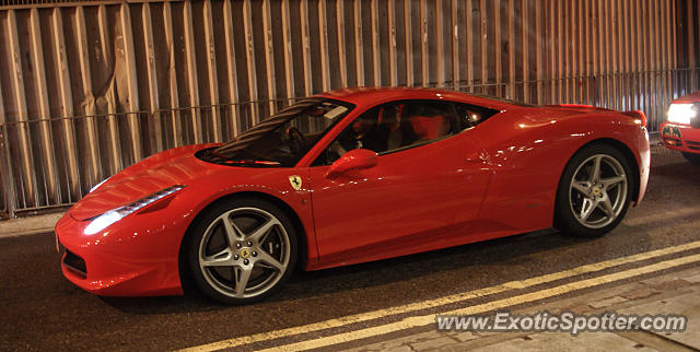 Ferrari 458 Italia spotted in Hong Kong, China