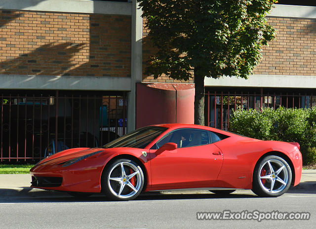 Ferrari 458 Italia spotted in Windsor, Ontario, Canada