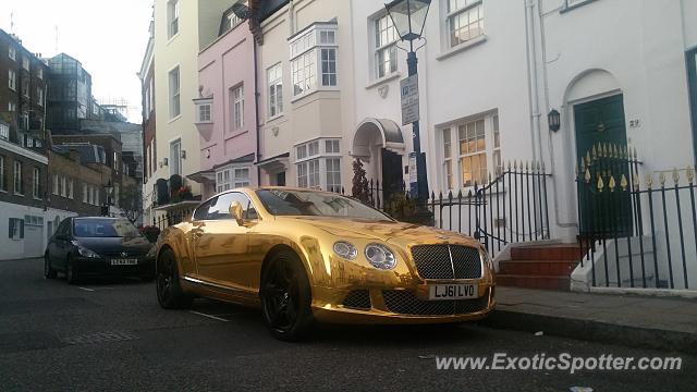 Bentley Continental spotted in London, United Kingdom