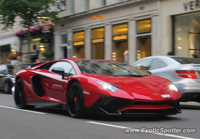 Lamborghini Aventador spotted in London, United Kingdom