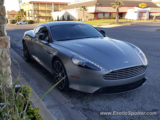 Aston Martin DB9 spotted in Galveston, Texas