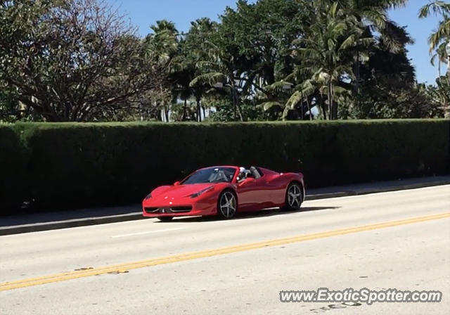 Ferrari 458 Italia spotted in Palm Beach, Florida