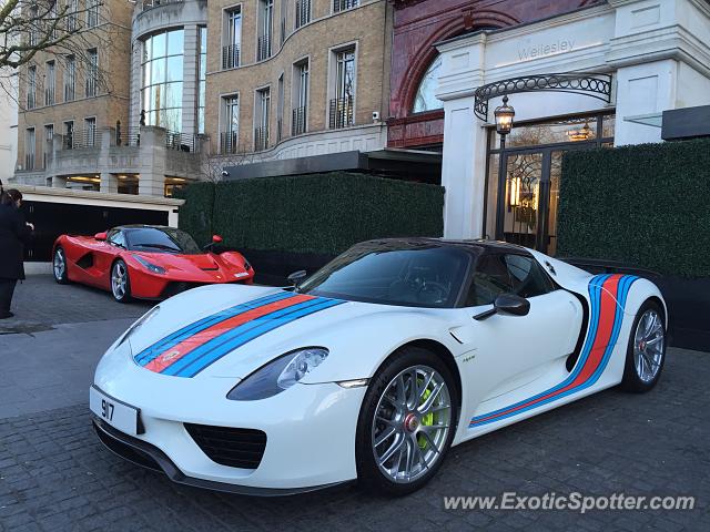 Porsche 918 Spyder spotted in London, United Kingdom