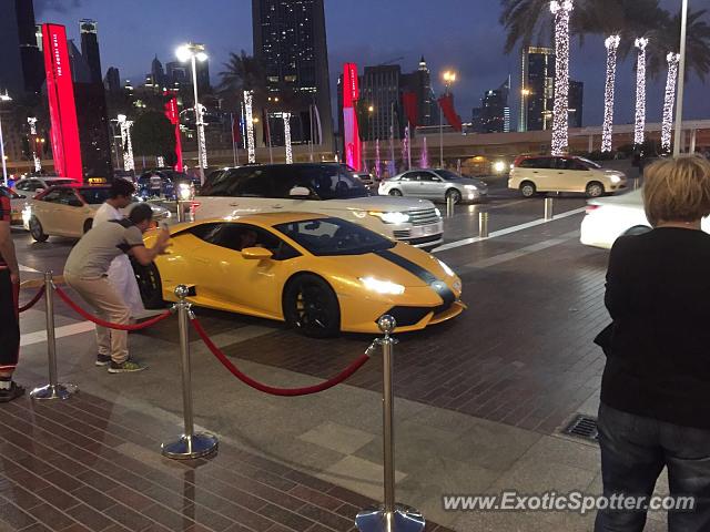 Lamborghini Huracan spotted in Dubai, United Arab Emirates