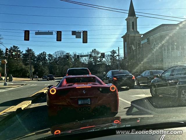 Ferrari 458 Italia spotted in Atlanta, Georgia