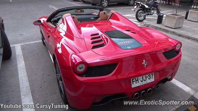 Ferrari 458 Italia spotted in Santiago, Chile