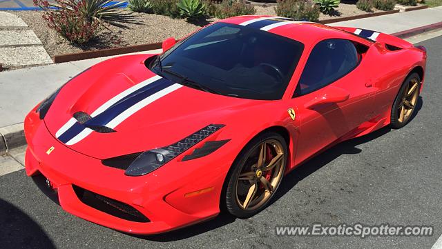 Ferrari 458 Italia spotted in Solana Beach, California