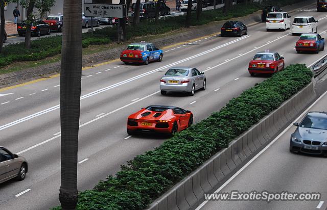 Lamborghini Aventador spotted in Hong Kong, China