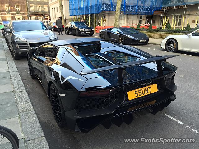 Lamborghini Aventador spotted in London, United Kingdom