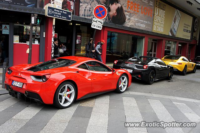 Ferrari 488 GTB spotted in Paris, France