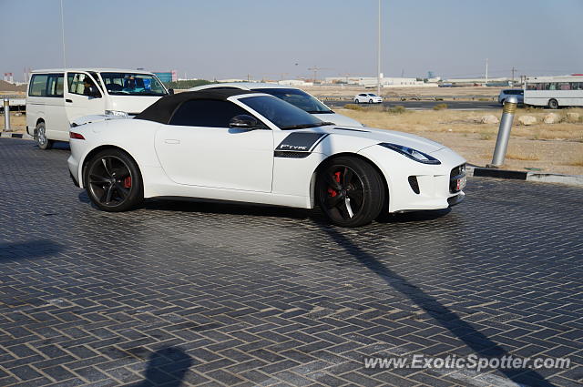 Jaguar F-Type spotted in Abu Dhabi, United Arab Emirates