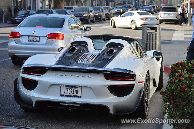 Porsche 918 Spyder spotted in Beverly Hills, California