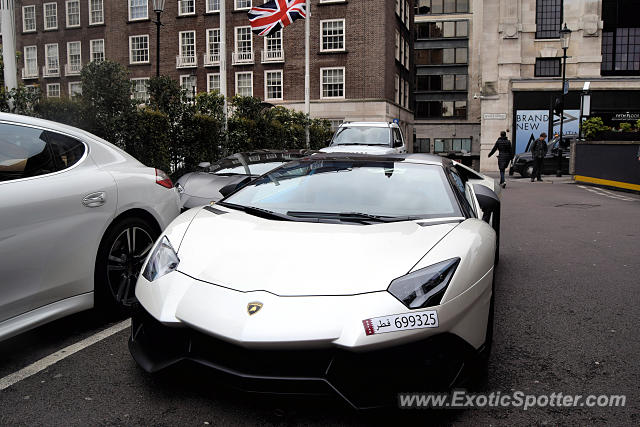 Lamborghini Aventador spotted in London, United Kingdom