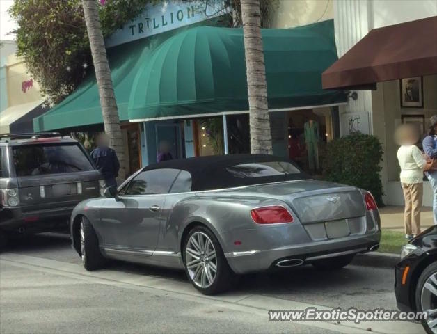 Bentley Continental spotted in Palm Beach, Florida