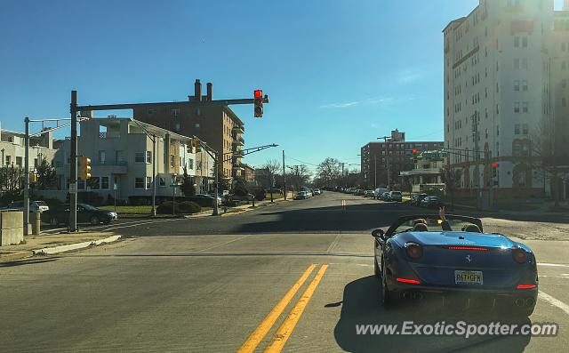 Ferrari California spotted in Asbury Park, New Jersey