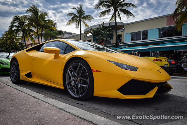 Lamborghini Huracan spotted in Miami Beach, Florida