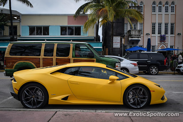 Lamborghini Huracan spotted in Miami Beach, Florida