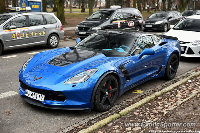 Chevrolet Corvette Z06 spotted in Warsaw, Poland