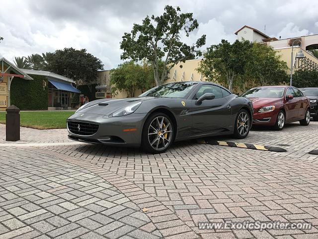 Ferrari California spotted in Delray Beach, Florida