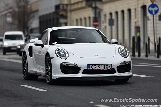 Porsche 911 Turbo spotted in Warsaw, Poland