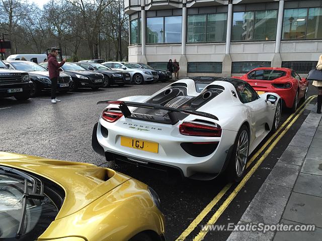 Porsche 918 Spyder spotted in London, United Kingdom