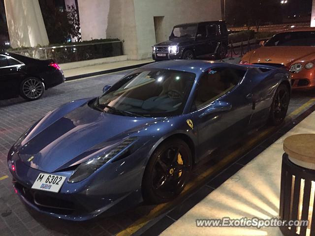 Ferrari 458 Italia spotted in Dubai, United Arab Emirates