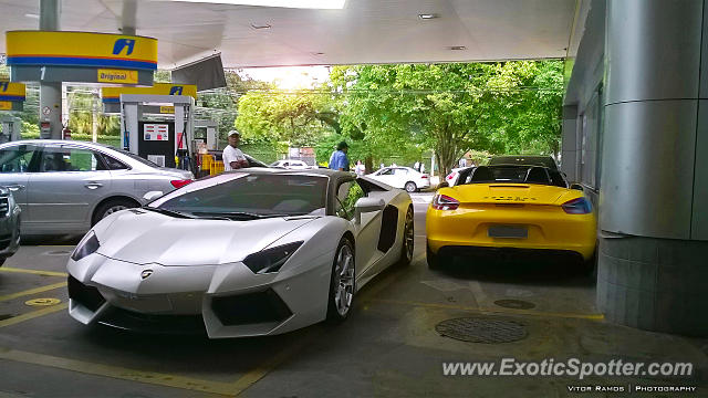 Lamborghini Aventador spotted in São Paulo, Brazil