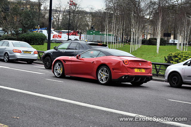 Ferrari California spotted in London, United Kingdom