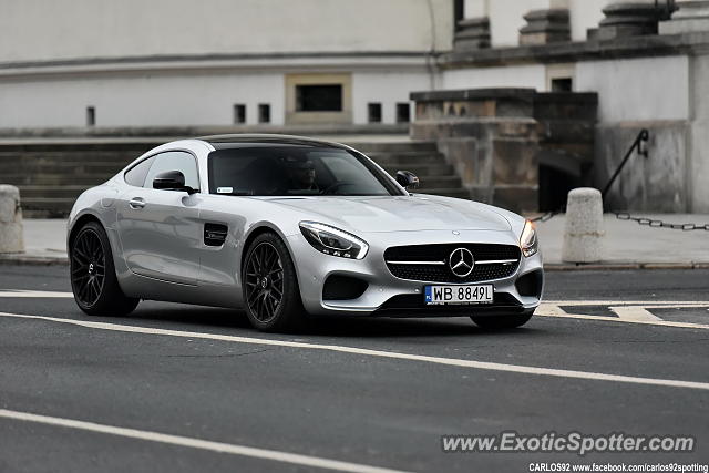 Mercedes AMG GT spotted in Warsaw, Poland