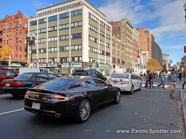 Aston Martin Rapide spotted in Boston, Massachusetts