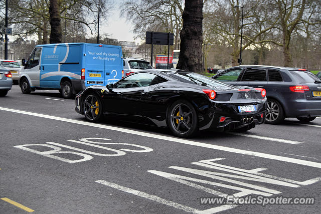 Ferrari 458 Italia spotted in London, United Kingdom