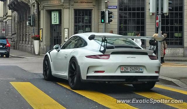 Porsche 911 GT3 spotted in Zurich, Switzerland