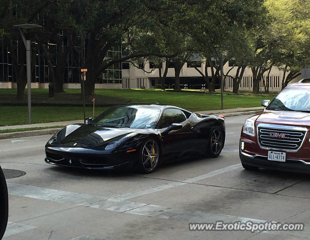 Ferrari 458 Italia spotted in Houston, Texas