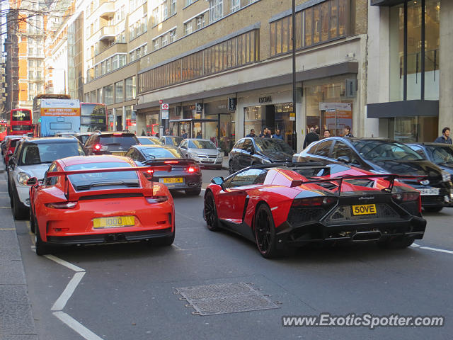 Lamborghini Aventador spotted in London, United Kingdom