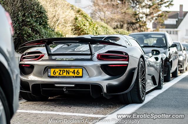 Porsche 918 Spyder spotted in Knokke-Heist, Belgium