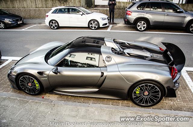 Porsche 918 Spyder spotted in Knokke-Heist, Belgium