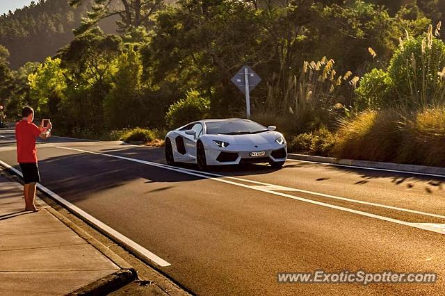 Lamborghini Aventador spotted in Auckland, New Zealand