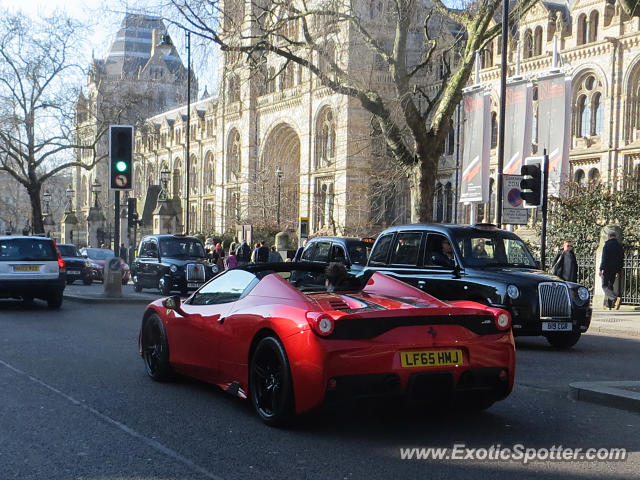 Ferrari 458 Italia spotted in London, United Kingdom