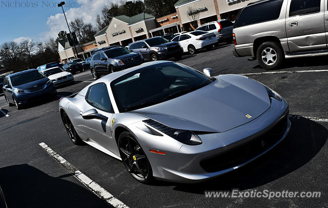 Ferrari 458 Italia spotted in Cornelius, North Carolina