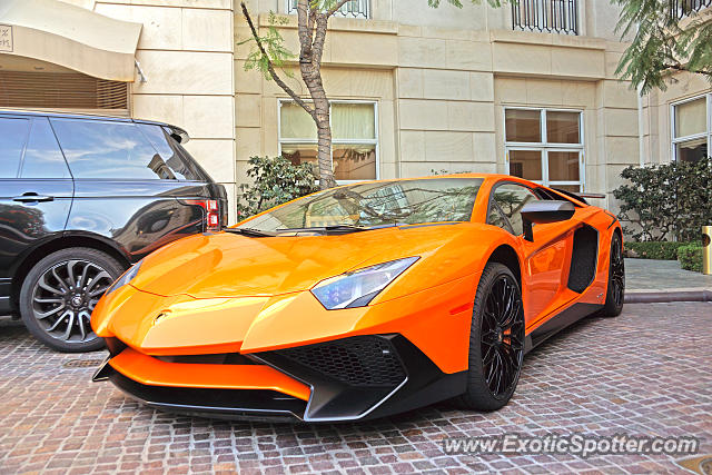 Lamborghini Aventador spotted in Beverly Hills, California